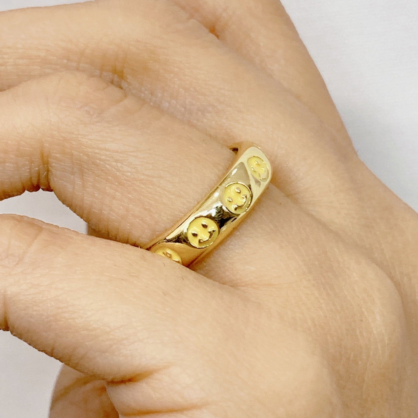 Anillo de Chapa de Oro Ajustable ACO1177-3