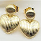 Aretes Chapa de Oro COA1612-1