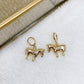 Aretes Chapa de Oro COA1604-1