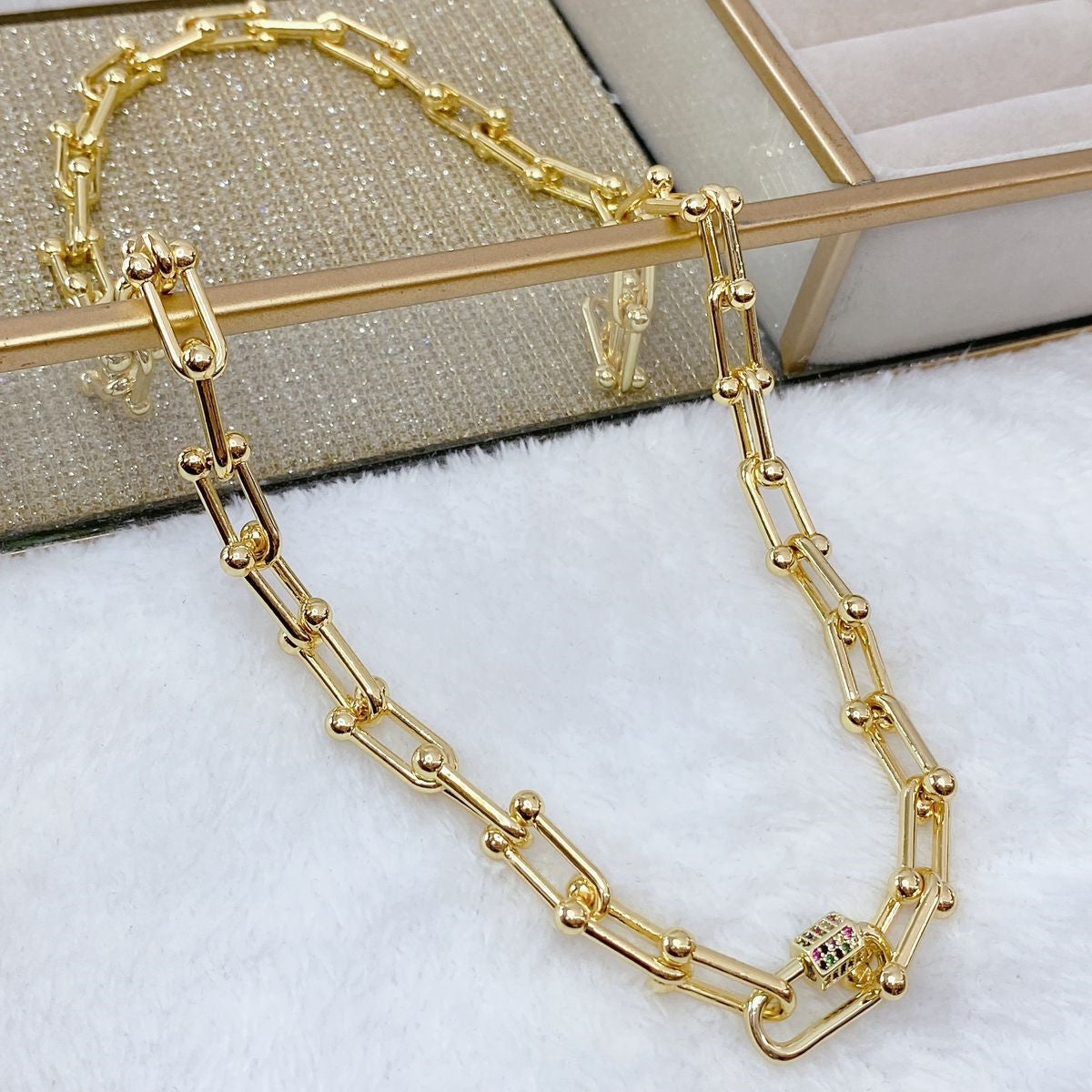 Collar Chapa de Oro CC1325-1