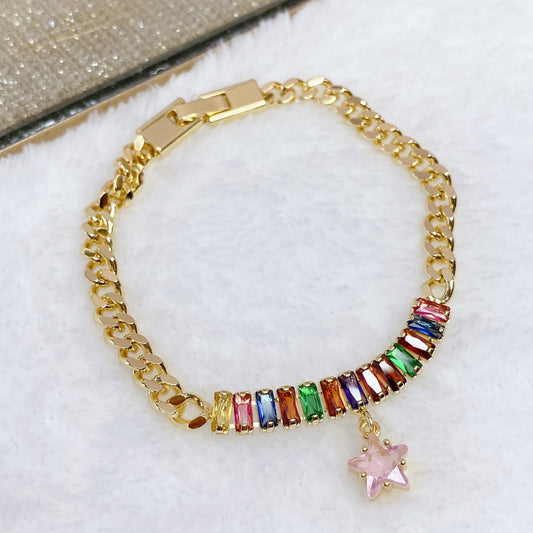 Pulsera Chapa de Oro COP1022-2