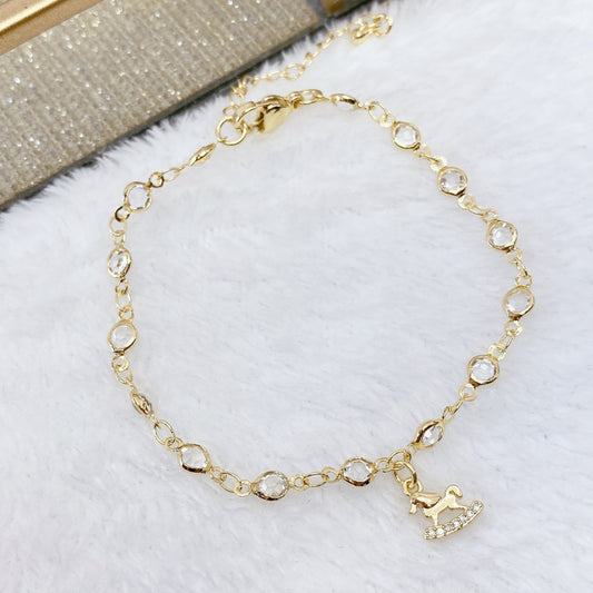 Pulsera Chapa de Oro COP1048-5