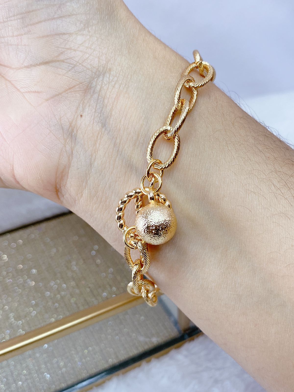 Pulsera Chapa de Oro COP1079-1