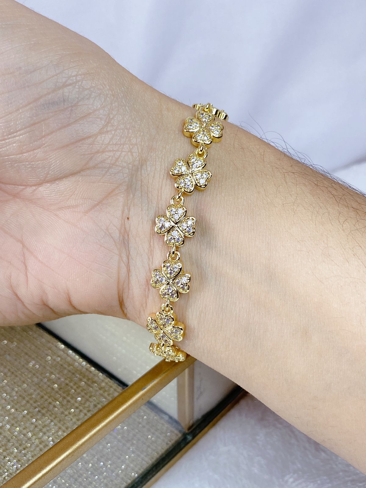 Pulsera Chapa de Oro COP1324-1