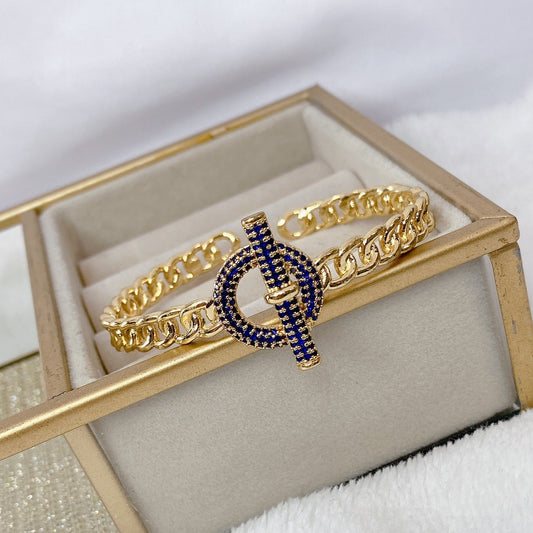 Pulsera Chapa de Oro COP526-3