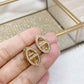 Aretes Chapa de Oro COA1606-1