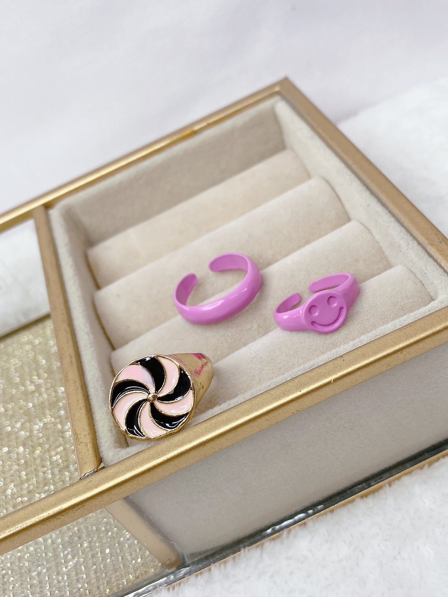 Set de Anillos de Bisuteria Ajustable RB457-2